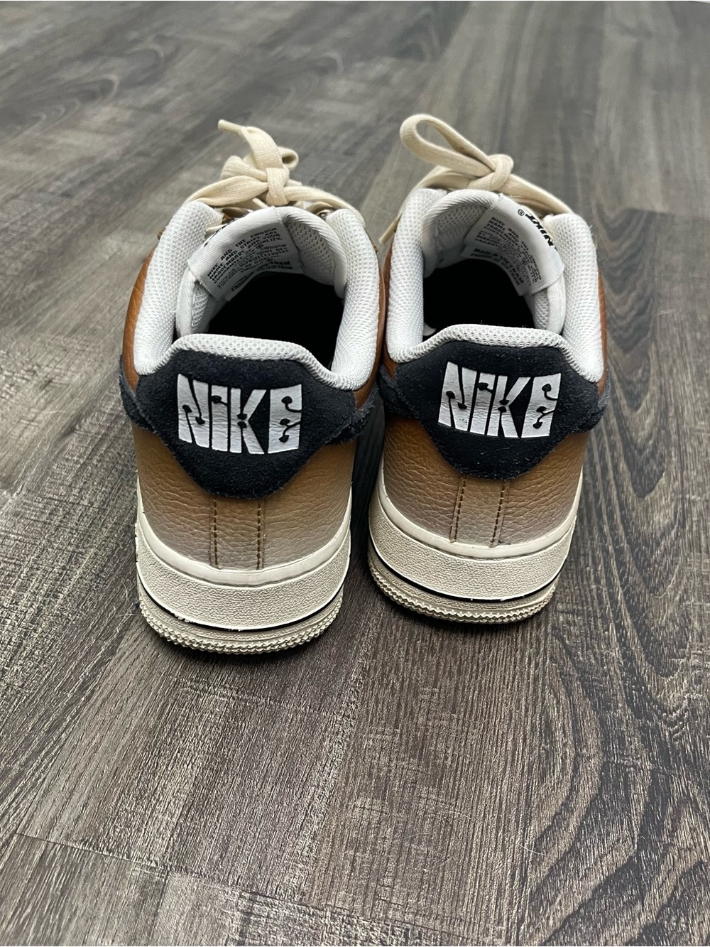 Nike Air Force 1‎ low ‘07 ale brown sandrift shoes women’s size 10 - Picture 3 of 6